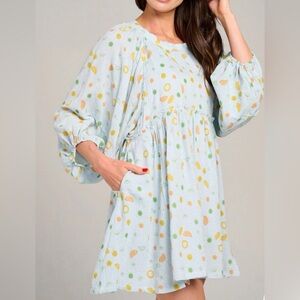 Colorful Polka Dot Dress